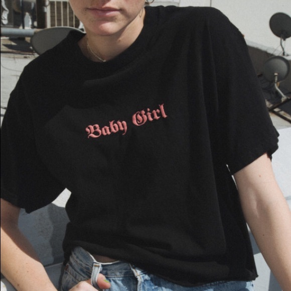 baby girl black shirt